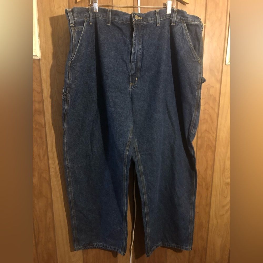 Carhartt work dungarees. Mens size 50x30. NWT. Dark wash.